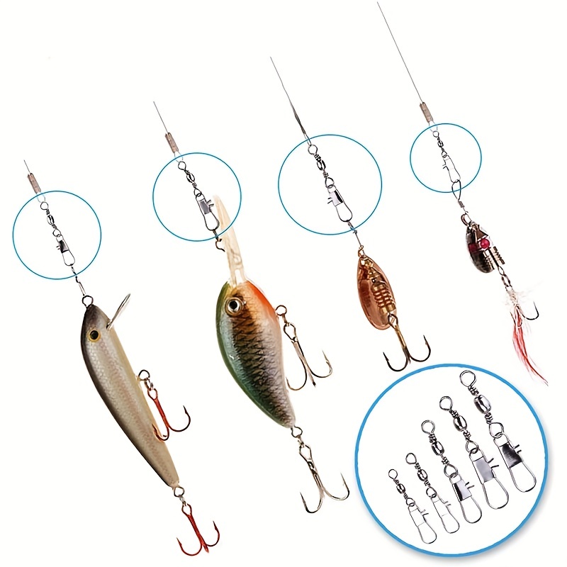 50/200pcs Barrel Snap Swivel F - Fishing Lure Accessories ulasan dan harga